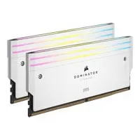 32GB (2x16GB) CORSAIR DDR5 DOMINATOR Titanium RGB White, PC5-48600(6000), Non-ECC Unbuffered, CAS 30, Dual Profile, 1.4V