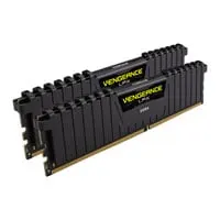 32GB (2x16GB) CORSAIR DDR4 Vengeance LPX Black, PC4-19200 (2400), Non-ECC Unbuffered, CAS 16, XMP 2.0, 1.2V