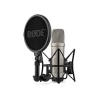 Rode - NT1 5th Gen Large Diaphragm Condenser Mic - Silver - USB & XLR Connections