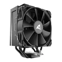 Sharkoon A50 Black CPU Air Cooler, 1x 120mm PWM Fan, Single Tower, 5x Copper Heatpipes, Intel/AMD 230W TDP