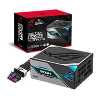 1200W ASUS ROG Thor Platinum III PSU, Black, Fully Modular, 80PLUS Platinum, Single Rail, 100A, GPU Stabiliser, ATX 3.1