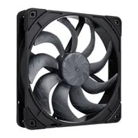 140mm Noctua NF-A14x25 G2 PWM chromax.black Fan, 9 Blade, 1500rpm, SSO2 Bearing, Anti-Vibration Pads, 4-pin PWM