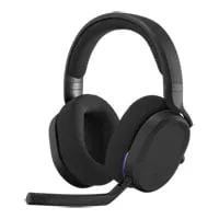 Fractal Design Scape Dark Wireless Gaming Headset, Ambient RGB, RF / BT / Wired, Charging Stand, PC / Console