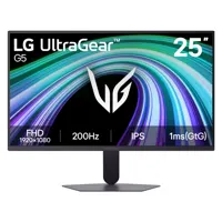 25" LG UltraGear G5 25G523B-B Gaming Monitor, IPS, 190020 x 1080, 200Hz, 1ms, HDR10, HDMI 2.0 / DP 1.4