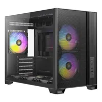 Antec Flux M Tempered Glass Mini Tower Gaming PC Case - Black