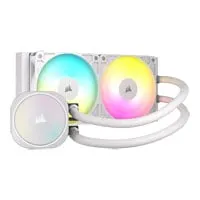 CORSAIR NAUTILUS 240 RS ARGB AIO CPU Cooler, White, 2x 120mm ARGB RS120, Copper Coldplate, Aluminium Radiator, Intel/AMD