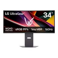 34” LG UltraGear 34G600A-B Monitor, VA, 1800R, 3440 x 1440, 160Hz, FreeSync Premium, 1ms, HDR10, HDMI 2.0 / DP 1.4
