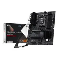 MSI PRO B840-S EVO WIFI6E, AMD B840, AM5, DDR5, PCIe 4.0, 3x M.2, 2.5GbE, Wi-Fi 6E, USB 3.2, AMD EXPO, ATX