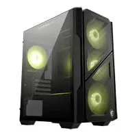 MSI MAG FORGE M110R AIRFLOW Mini Chassis, MicroATX Tower, Black, 4x ARGB PWM Fans, USB 3.2 Gen1, mATX / mITX