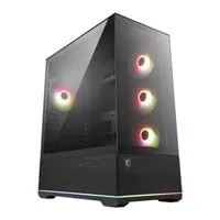 MSI MAG PANO 110R PZ, Black, Mid-Tower Chassis w/ TG Window, 4x 120mm ARGB Fans, Back-Connect, ATX / mATX / mITX