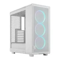 Fractal Design Epoch TG RGB, White, Mid Tower w/ Clear TG, 3x 120mm Momentum Fans, USB 3.2 Gen2, ATX / maTX / mITX