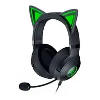 Razer Kraken Kitty V2 Headset, Black, 40mm TriForce Drivers, HyperClear Cardioid Mic, USB Type-A, Razer Chroma RGB