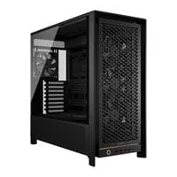 CORSAIR FRAME 5000D RS Mid Tower Chassis, Black, TG Window, 4 x 140mm PWM Fans, USB-C, mITX / mATX / ATX / E-ATX