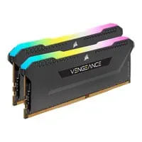 32GB (2x16GB) CORSAIR DDR4 Vengeance RGB PRO SL Black, PC4-25600 (3200), Non-ECC Unbuffered, CAS 16, XMP 2.0, 1.35V