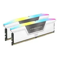64GB (2x32GB) CORSAIR DDR5 Vengeance RGB White, PC5-48000 (6000), Non-ECC Unbuffered, CAS 30, XMP 3.0, 1.4V