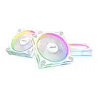 120mm ASUS Prime MR120 ARGB Triple Fan Pack, White, 7 Blade, Sleeve Bearing, 1600RPM, 58CFM, 21dBA, 4-pin PWM + 3-pin