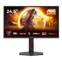 AOC G4 Q25G4SR 24.5" Quad HD Fast IPS 300Hz 0.3ms HDR400 Height Adjustable Gaming Monitor with Speakers