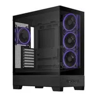 ASUS A31 PLUS Chassis, Black, Mid Tower Chassis w/ Tempered Glass, USB 3.2 Gen2x2 Type-C, ATX/MicroATX/Mini-ITX