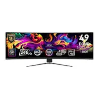 49" MSI MPG 491CQPX QD-OLED Curved Monitor, 1800R, DQHD 5120x1440, 240Hz, 0.03ms, G-Sync Compatible, 1.5M:1, HDMI / DP