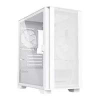 Montech AIR 100 LITE Case, White, MicroATX Chassis w/ Tempered Glass Window, 2x 120mm Fans, MicroATX/Mini-ITX