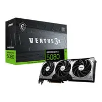 MSI NVIDIA GeForce RTX 5080 VENTUS 3X OC 16GB GDDR7 Ray-Tracing Graphics Card, DLSS 4, 107