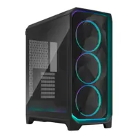 Fractal Design Meshify 3 Tempered Glass Mid-Tower ATX PC Case - Ambience Pro RGB Black TG Light Tint