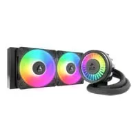 Arctic Liquid Freezer III Pro ARGB 240 AIO Hydro CPU Cooler, Black, 2x120mm P12 Pro, 60mm VRM Fan, Intel/AMD