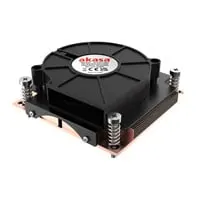 Akasa Low Profile CPU Cooler with Side Blower Fan, 95W TDP, Intel LGA 775/115X/1200/1700