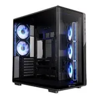 Thermaltake View 590 TG ARGB Chassis, Black, Mid Tower, Dual Chamber, 5x ARGB Fans, Back-Connect, SSI-CEB - mITX