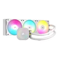 CORSAIR NAUTILUS 360 RS ARGB AIO CPU Cooler, White, 3x 120mm ARGB RS120, Copper Coldplate, Aluminium Radiator, Intel/AMD