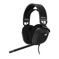 CORSAIR HS80 RGB USB Headset, Carbon, Dolby Audio 7.1 Surround, 50mm Neodymium Drivers, 24bit/96kHz Sound, RGB Lighting