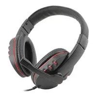 Xclio JD-032 Gaming Headset w/ Microphone, Red/Black, Over Ear, In-Line Control, 3.5mm