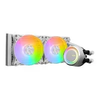 MSI MAG CORELIQUID E240 WHITE AIO Cooler, 240mm, 2x 120mm ARGB Fans, Copper Heatsink, Aluminium Radiator, Intel/AMD