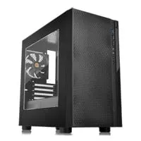 Thermaltake Versa H18 Black micro ATX Chassis with Window, MicroATX/Mini-ITX, 120mm Fan, 2x USB2.0, USB3.0