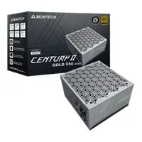 550W Montech Century II Gold PSU, Silver, Fully Modular, 80 PLUS Gold, Single Rail, 45.8A, 135mm FDB Fan, ATX 3.1
