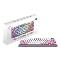 MSI FORGE GK600 TKL W VIOLET Wireles Keyboard, RGB, Mechanical Switches, N-Key Rollover, Anti Ghosting, USB