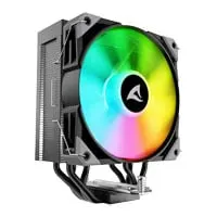 Sharkoon A40 RGB Black CPU Air Cooler, 1x 120mm PWM Fan, Single Tower, 4x Copper Heatpipes, 5V 4-Pin DG, Intel/AMD