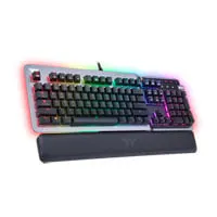ThermalTake Argent K5 Mechanical RGB Gaming Keyboard, Cherry MX Speed Silver, N-Key Rollover, Magnetic Wrist Rest, USB
