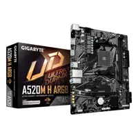 GIGABYTE A520M H ARGB Motherboard - Supports AMD Ryzen 5000 Series CPU