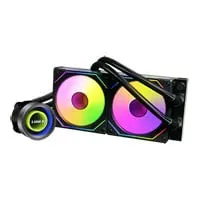 Lian Li Galahad II Trinity SL-INF 240mm AIO Liquid CPU Cooler, Black, 2 x 120mm SL-INF Fans, Aluminium