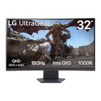 31.5" LG 32GS60QC-B Gaming Monitor, VA, 2560x1440, 180Hz, 1ms, AMD FreeSync, 3000:1, 300cd/m², HDR, HDMI/DP/Audio Out