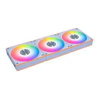 120mm Lian Li Uni Fan CL Flex, Triple Pack, White, 9 Reverse Blade, 2100RPM, 72.73CFM, FDB, PWM + ARGB, L-Connect 3