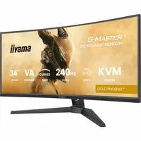iiyama Gold Phoenix G-MASTER GCB3486WQSCP-B1 34" Class UWQHD Curved Screen Gaming LED Monitor - 21:9 - Black - 86.4 cm (34") Viewable - Vertical Alignment (VA) - LED