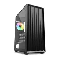 Sharkoon VK3 RGB Chassis, Black, Mid Tower, 4 x 120mm Fans (1 x ARGB), USB 3.0 / 3.5mm, ATX / mATX / mITX