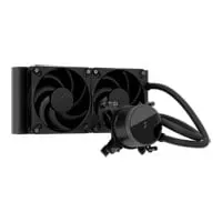 Fractal Design Radius 240 Black AIO Hydro CPU Cooler, Black, 2x 120mm Dynamic 3, Aluminium / Copper, Intel / AMD
