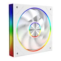 120mm CiT Saturn ARGB Fan, White, 9 Blade, 22 ARGB LEDs, 1500rpm, 40.09 CFM, Hydraulic Bearing, 4 Pin PWM