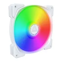140mm Montech HP140 ARGB PWM Fan, White, 9 Blade, 600-1600rpm, 95.61 CFM, Rifle Bearing, 4-Pin PWM