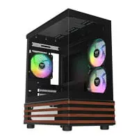 Thermaltake View 170 WS ARGB MicroATX Tower Chassis, Black, 3 x ARGB Fans, USB 3.0, mATX / mITX