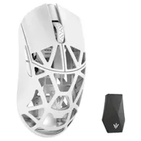 WLMOUSE Beast X Max Solid Sides Gaming Maus, Omron Optical Switches - weiß