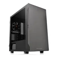 Thermaltake S100 TG, Tempered Glass Micro-ATX Chassis, 120mm Fan, USB 3.0, USB 2.0, mATX/mITX